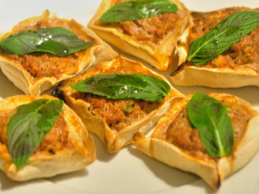 Recipe: Spiced lamb in puff pastry, finished dish.