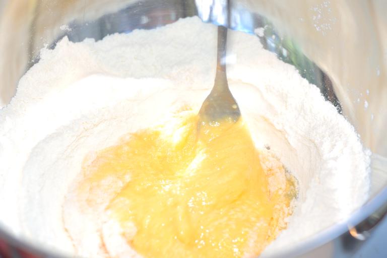 Recipe: Pasta dough. Step a.